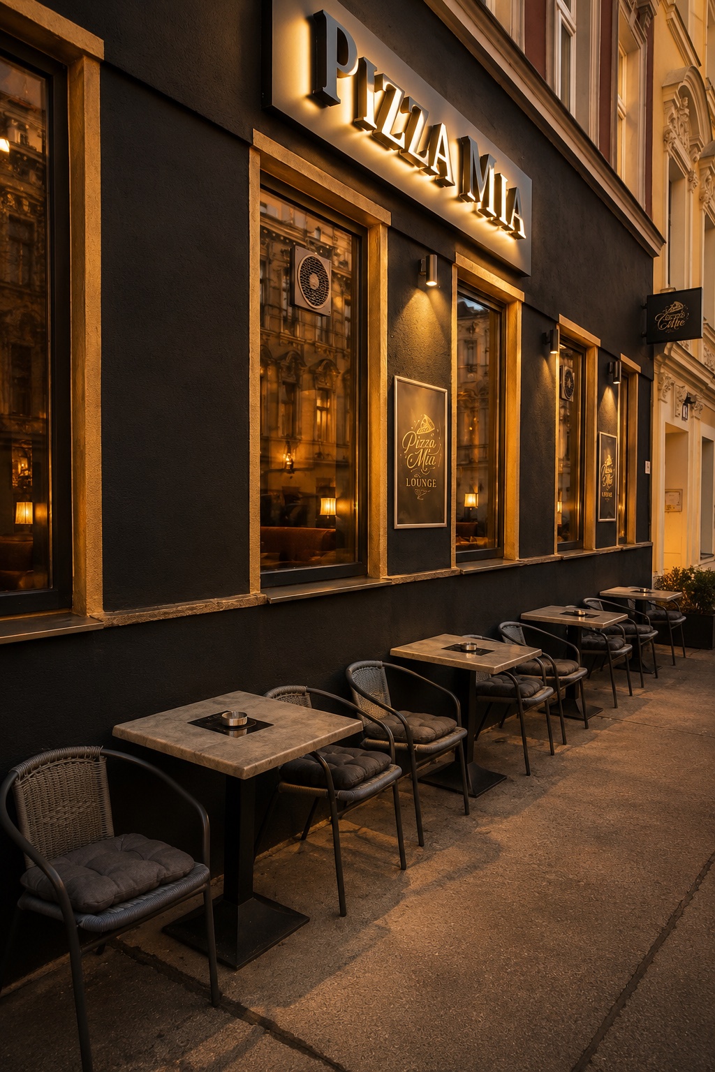 Pizza Mia Lounge — Innenbereich